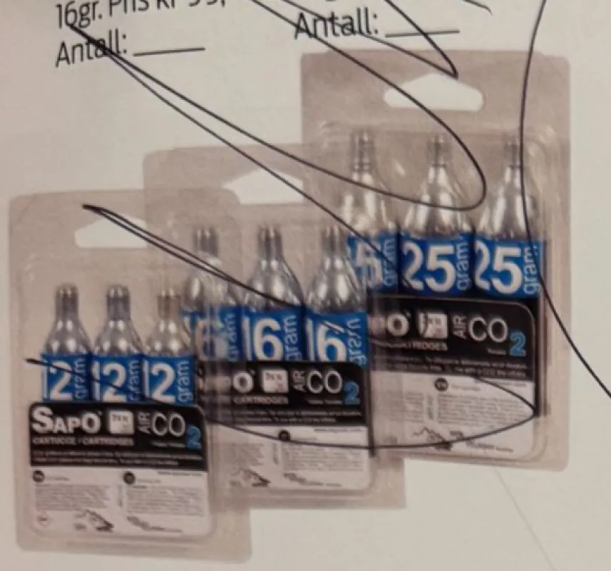 SAPO CO2-patron 25 g