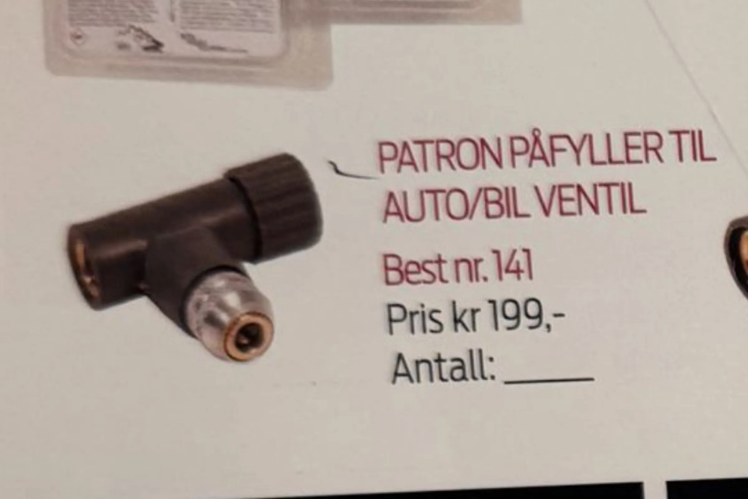 SAPO Patronpåfyller auto/ventil