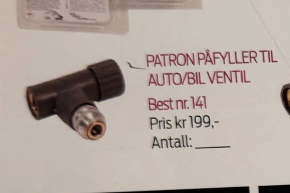 SAPO Patronpåfyller auto/ventil